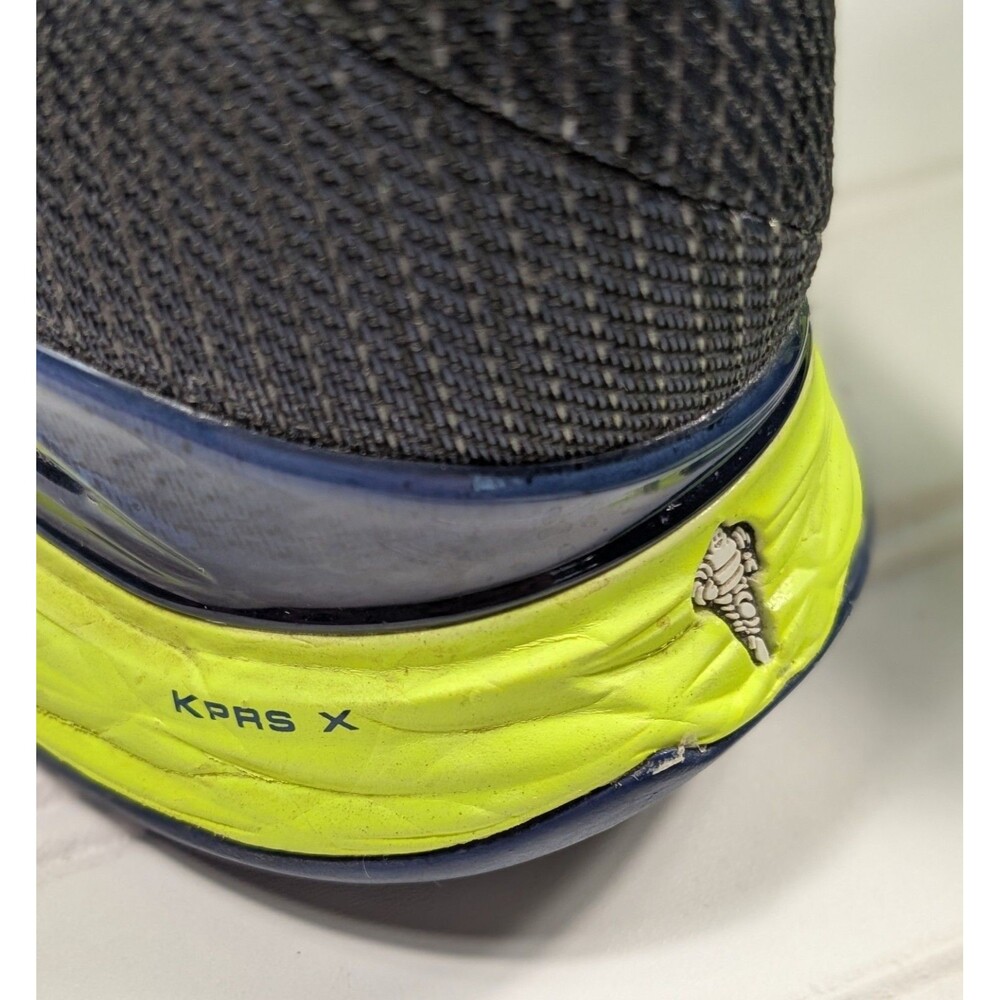 Babolat Jet Mach 2 Navy & Lime Green All Court Shoes Size 12 Excellent Condition - Picture 11 of 12